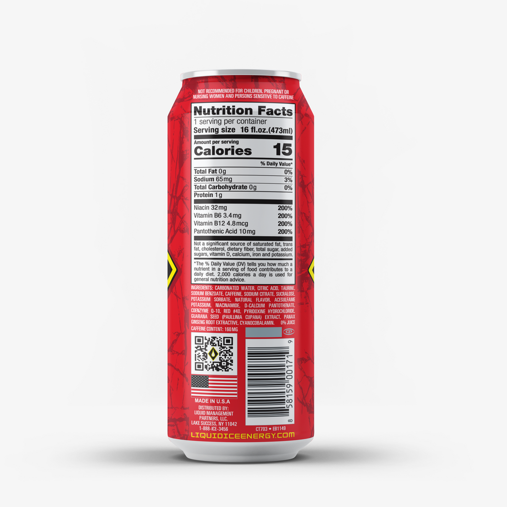 Cherry-Licious Energy Drink, 16 Oz Cans (12 Pack) Z76331