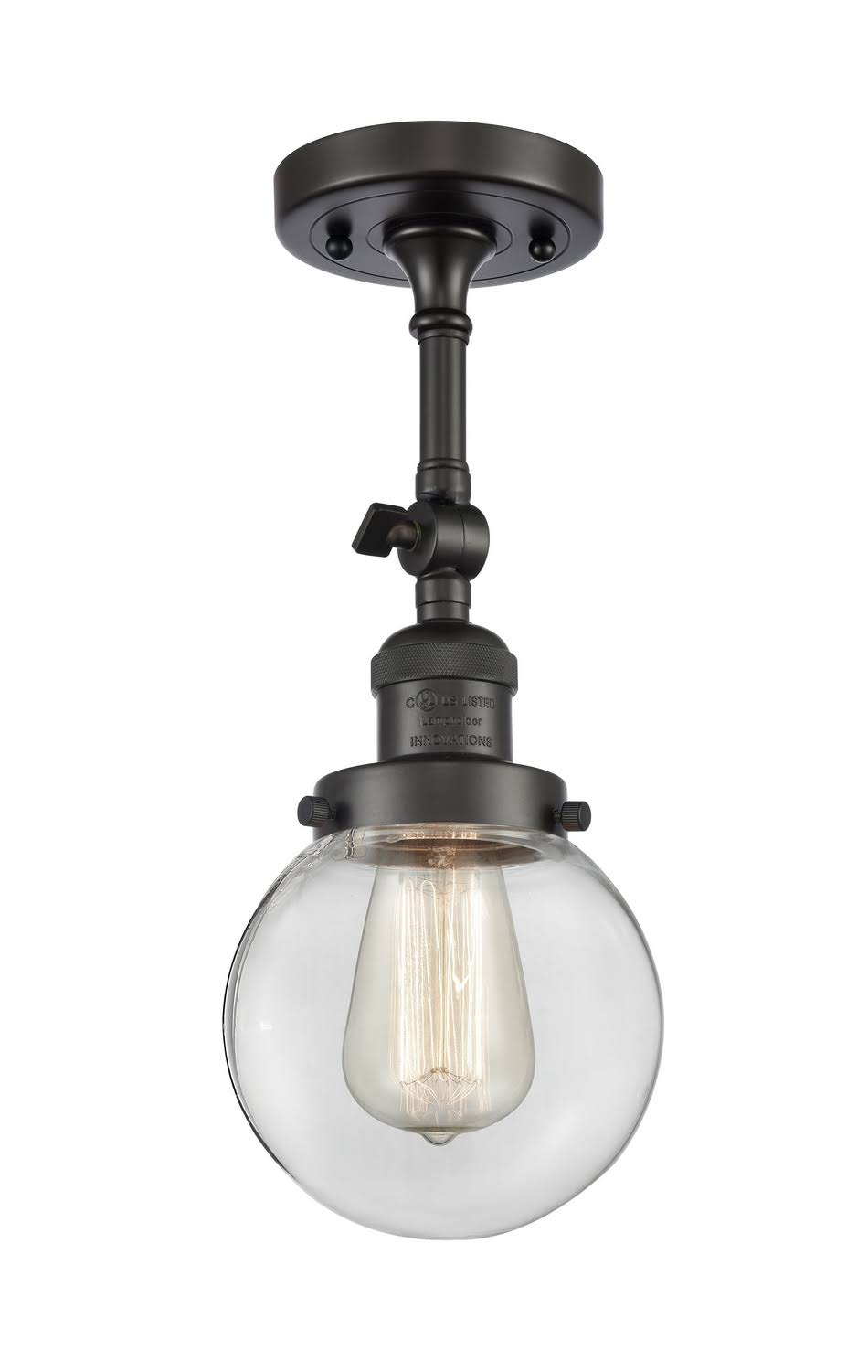 1 Light 6 inch Semi-Flush Mount in Oil Rubbed Bronze G42968