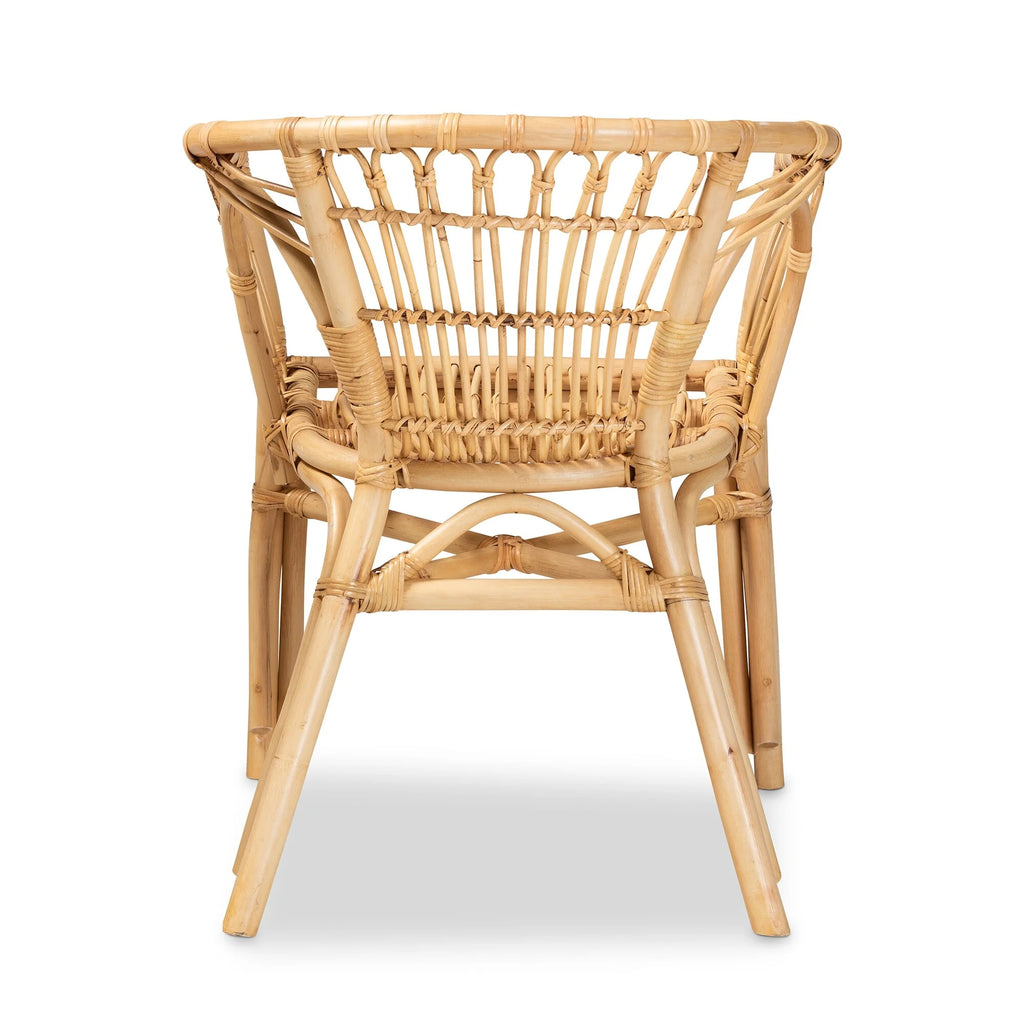 Natural Brown Rattan Dining Chair T31274