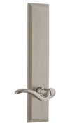Satin Nickel Tall Plate Privacy Lever L396274