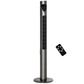 46 Tower Fan with Air Filter, Oscillating, 3 Speeds, 12H Timer, Remote Control, Grey X12035