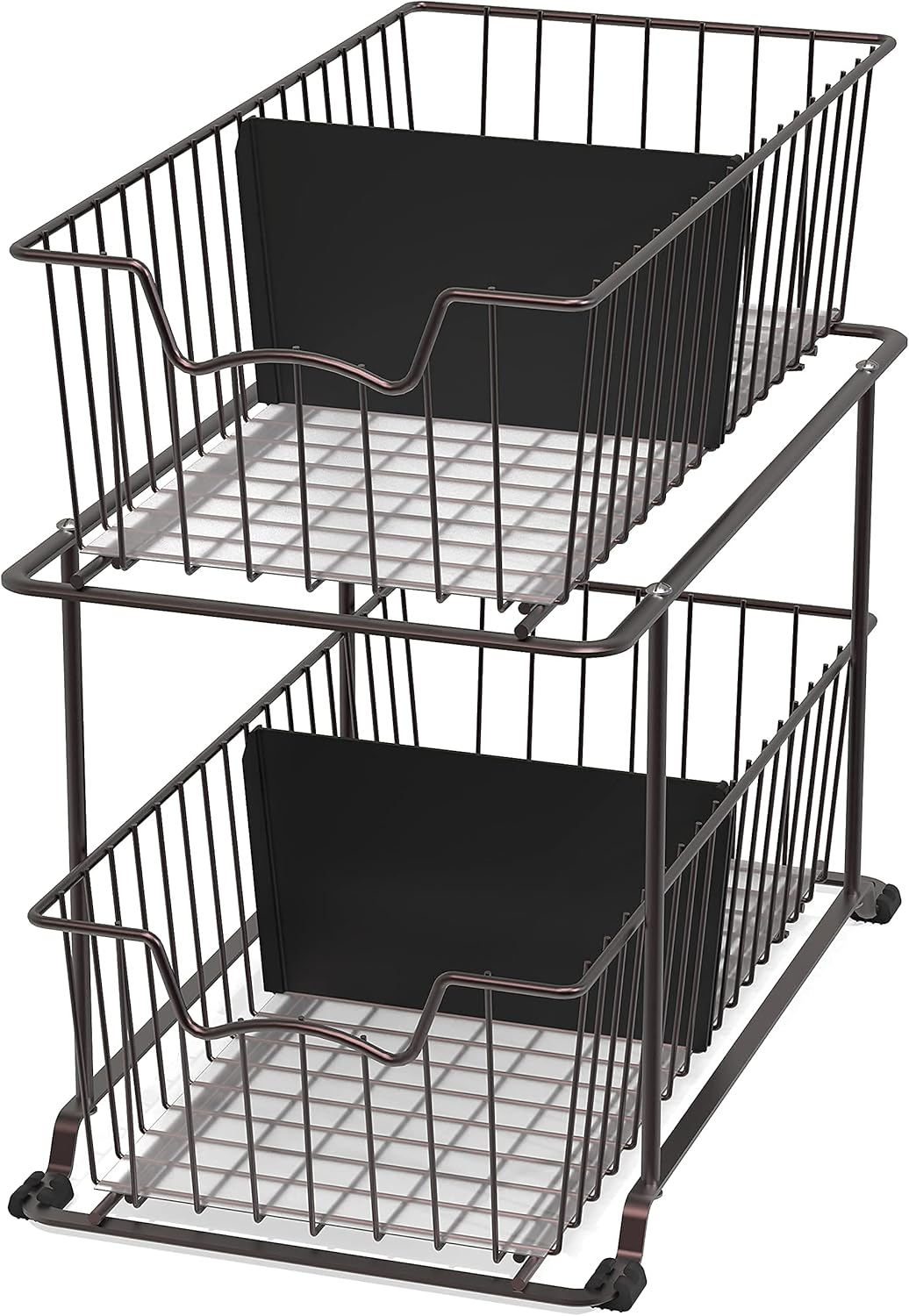 2 Tier Wire Basket Drawer Organizer P54759