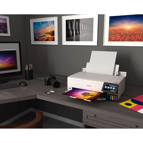 White Wireless Wide-Format All-in-One Printer with Scanner, Copier, Touchscreen E6931