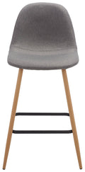 Dark Grey & Natural Counter Stool S753457