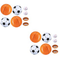 16 Pcs Inflatable Beach Toys Baseball Soccer I7341