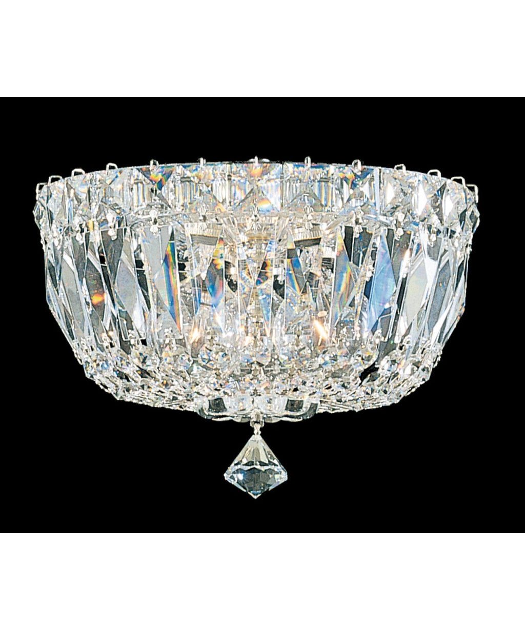 3-Light Crystal Flush Mount B77759