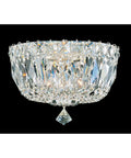 3-Light Crystal Flush Mount B77759