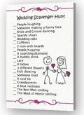 Wedding Scavenger Hunt for Kids (25 sheets) L413