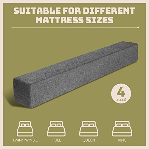 Bed Gap Filler Mattress Extender Headboard Pillow High-Density Foam with Removable Cover Z97174