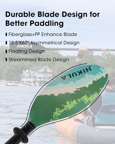 Adjustable Carbon Shaft PP Blade Kayak Paddle Y937528