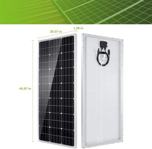 100 Watt 12 Volt Monocrystalline Solar Panel Kit I936443