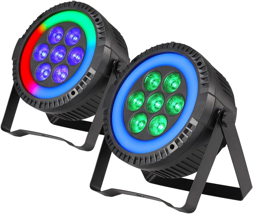 2 Packs 7 x 10W RGBW LED Par Light U934