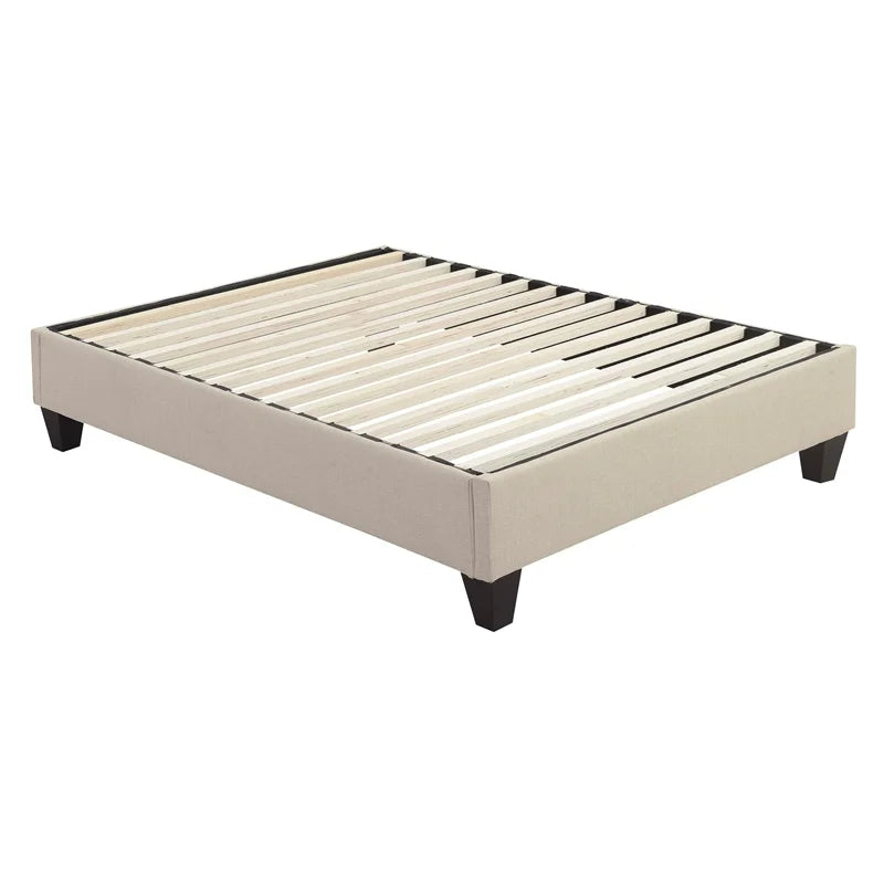 Natural Contemporary Full Platform Bed D4302