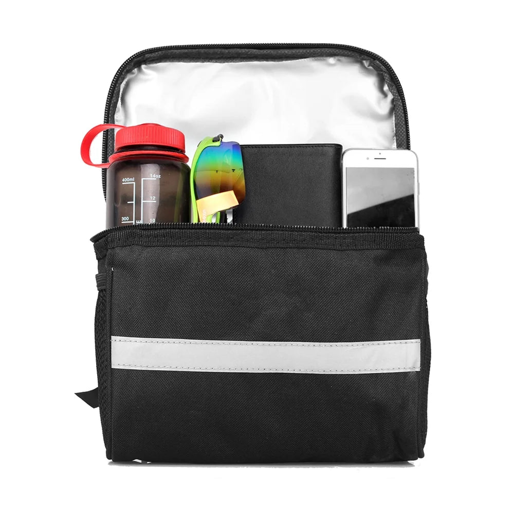 Insulated Handlebar Bag with Reflective Strip T885542