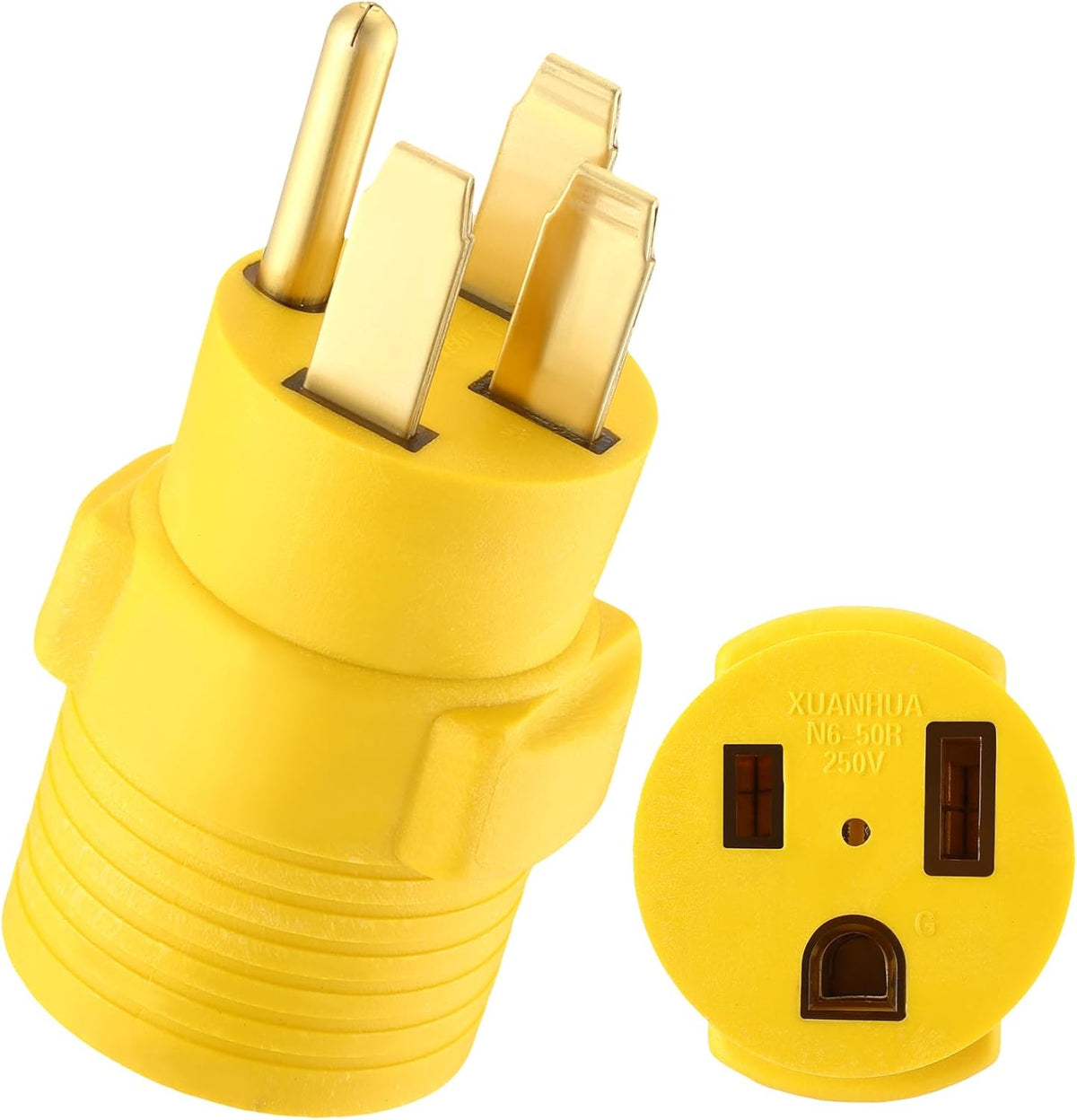 Welder Adapter, NEMA 14-50P Male to 6-50R Female, 50 Amp 4 Prong to 3 Prong I330202