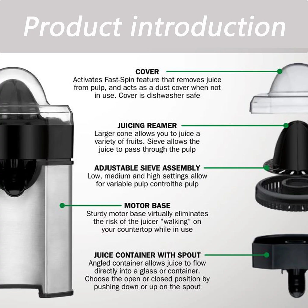 Black Citrus Juicer Machines D6626