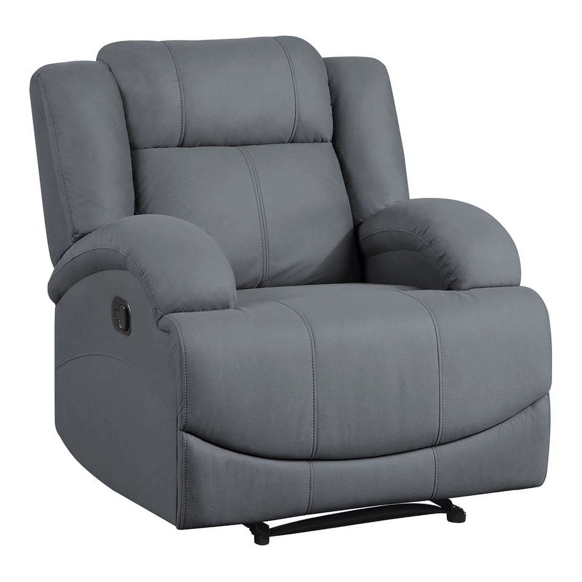 Graphite Blue Microfiber Reclining Chair U46689