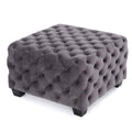 Grey Velvet Ottoman R52014