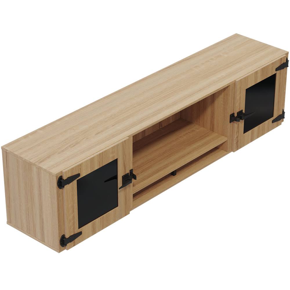 Smoked Glass Doors Wall Hutch O4320