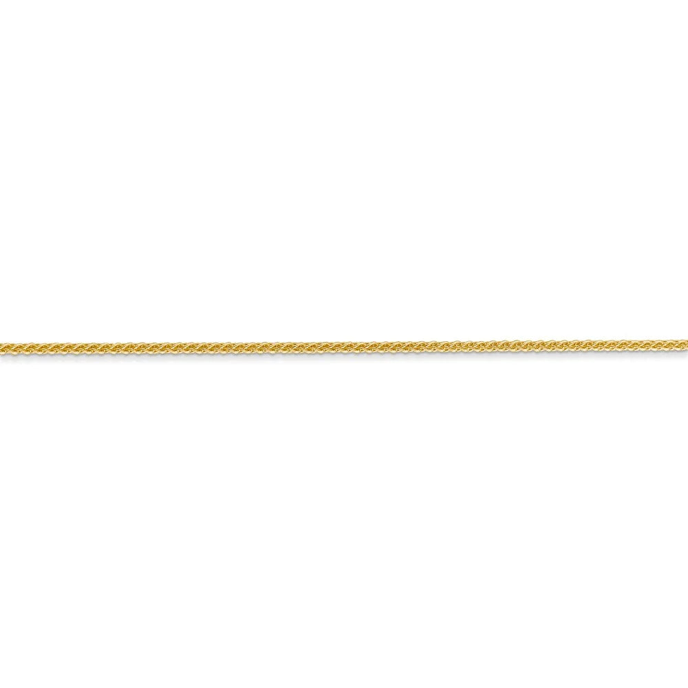 14kt Yellow Gold 1mm Spiga Chain with Lobster Clasp, 20 inch V849