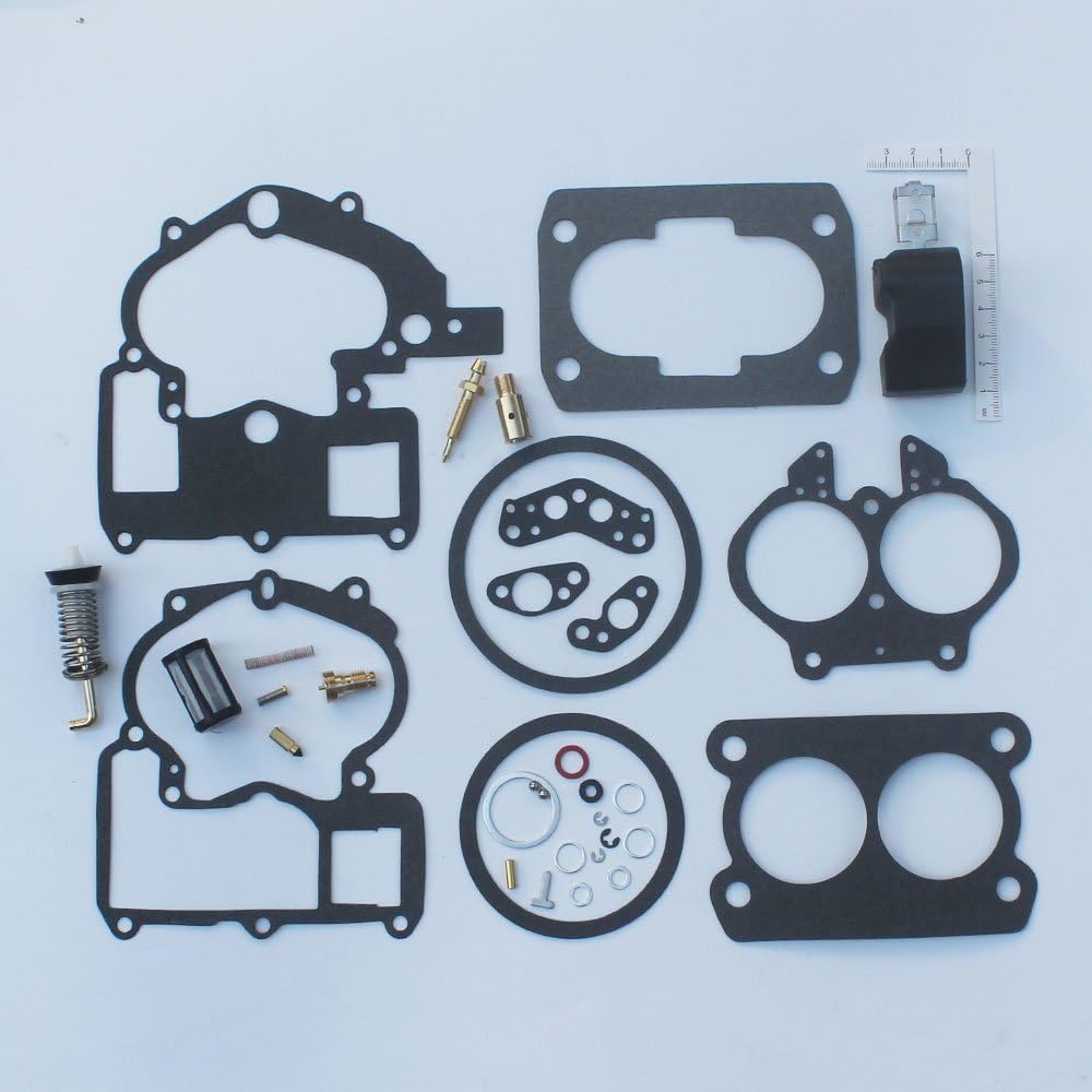 Carburetor Repair Rebuild Kit for 2 Barrel Rochester Carburetor with Float C581
