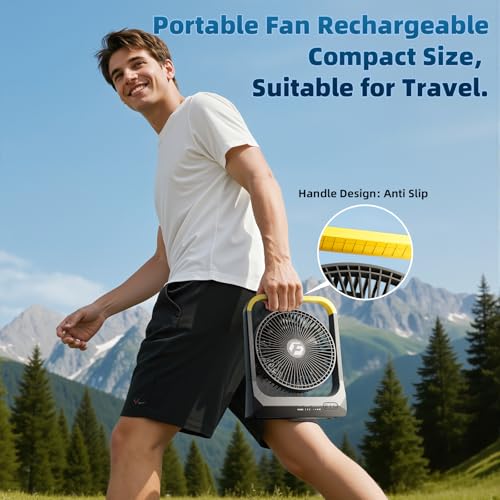 Battery Powered Operated Portable Fan Rechargeable 20800mAh Z5623