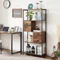 4-Tier Wooden Bookshelf with Drawer Z610
