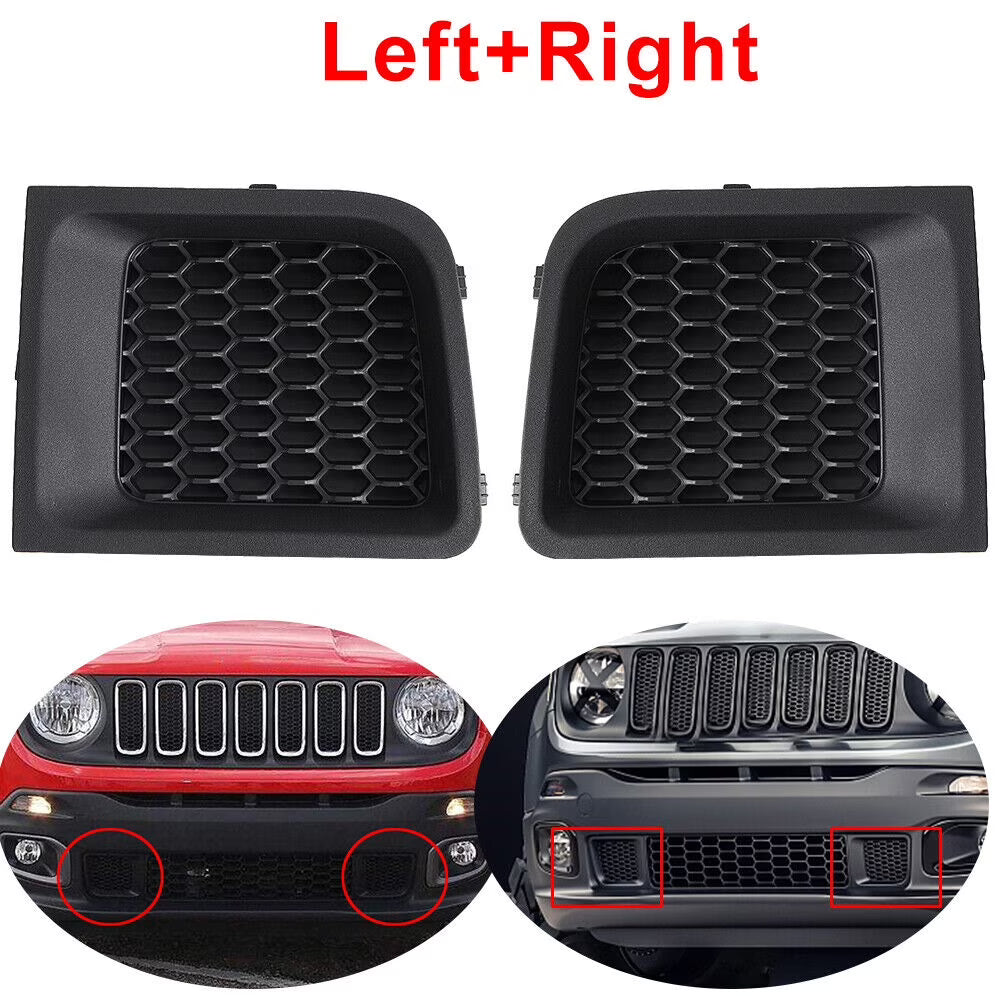 Front Lower Bumper Grille Bezel L+R For 2015-2017 Jeep Renegade Y27871