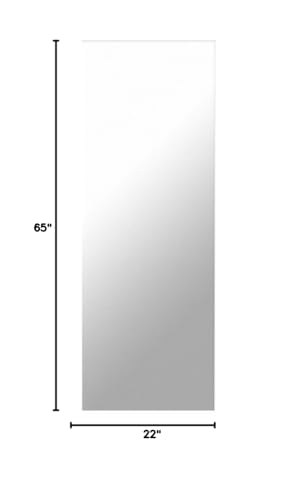 Arched Full Length Tempered Mirror with Aluminum Alloy Frame U78614