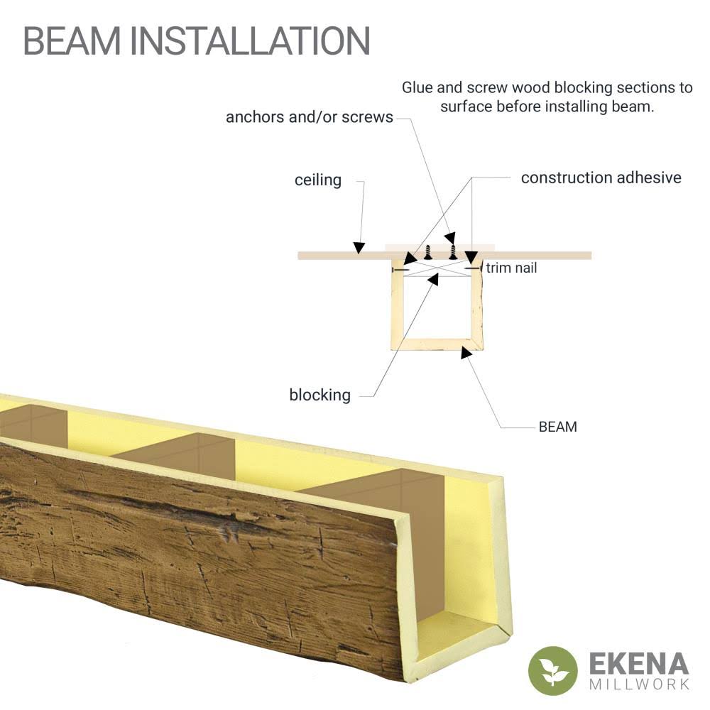 Natural Faux Wood Ceiling Beam R95424