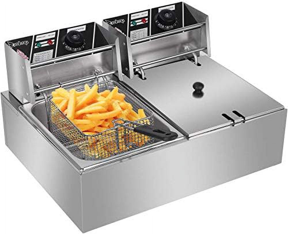 12L Electric Dual Deep Fryer K85829