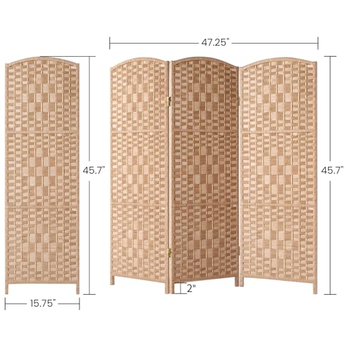3 Panel Dark Mocha Folding Privacy Screen W113392