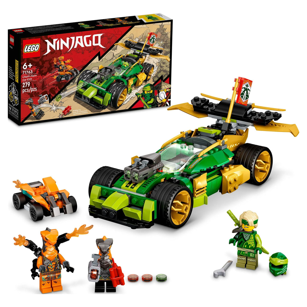 Race Car Toy Set with Quad Bike and Snake Figures X685