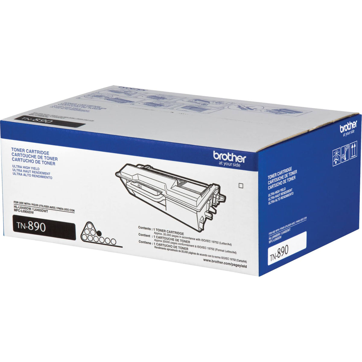 Black TN890 Ultra High Yield Toner Cartridge L8527
