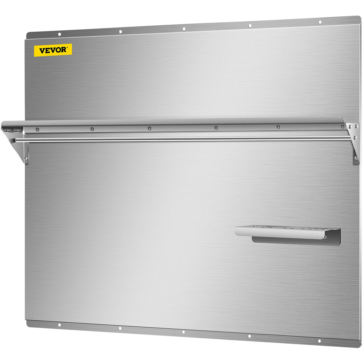 36 x 30.7 in. Stainless Steel Range Backsplash with Shelf F4324