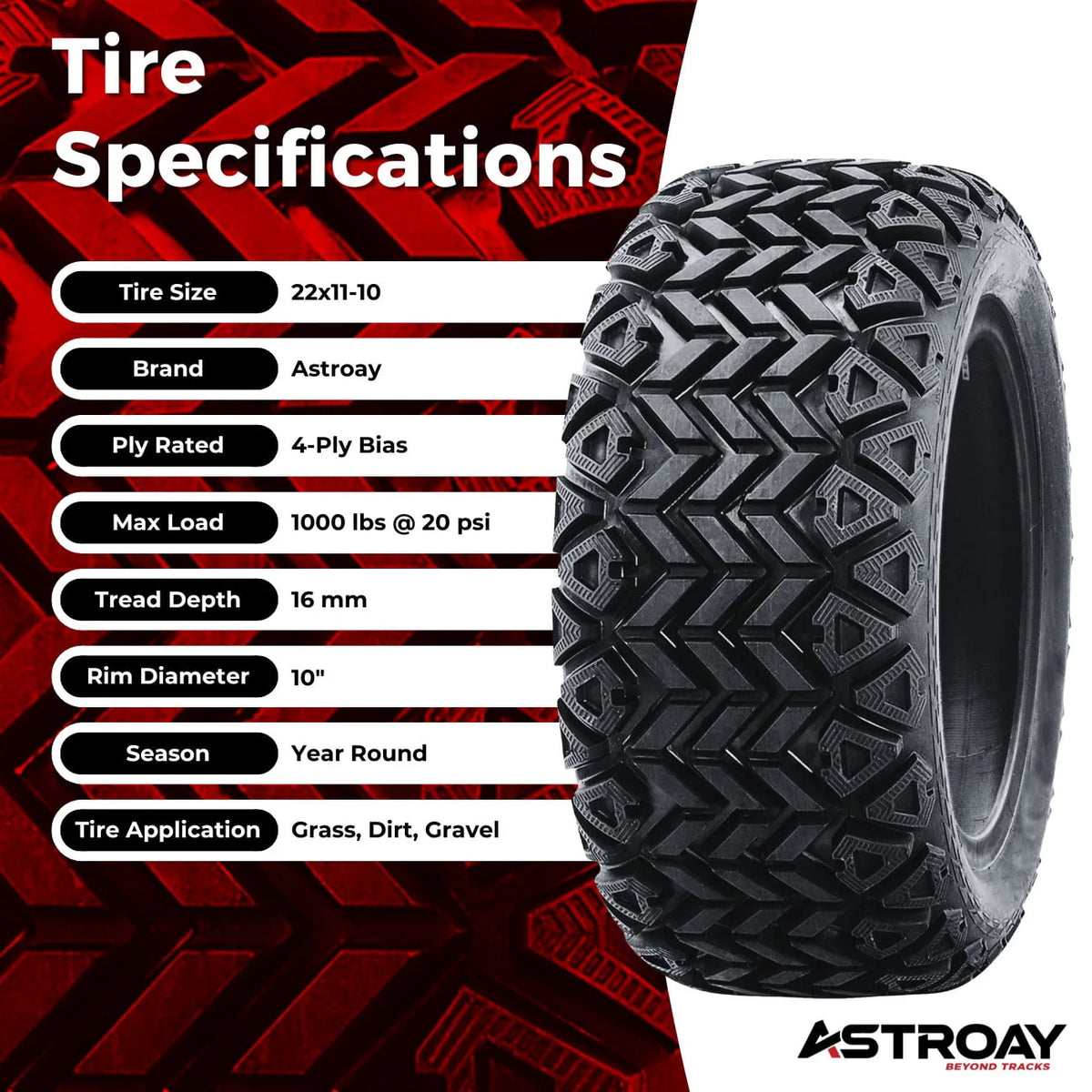 10 Golf Cart Tire J9184