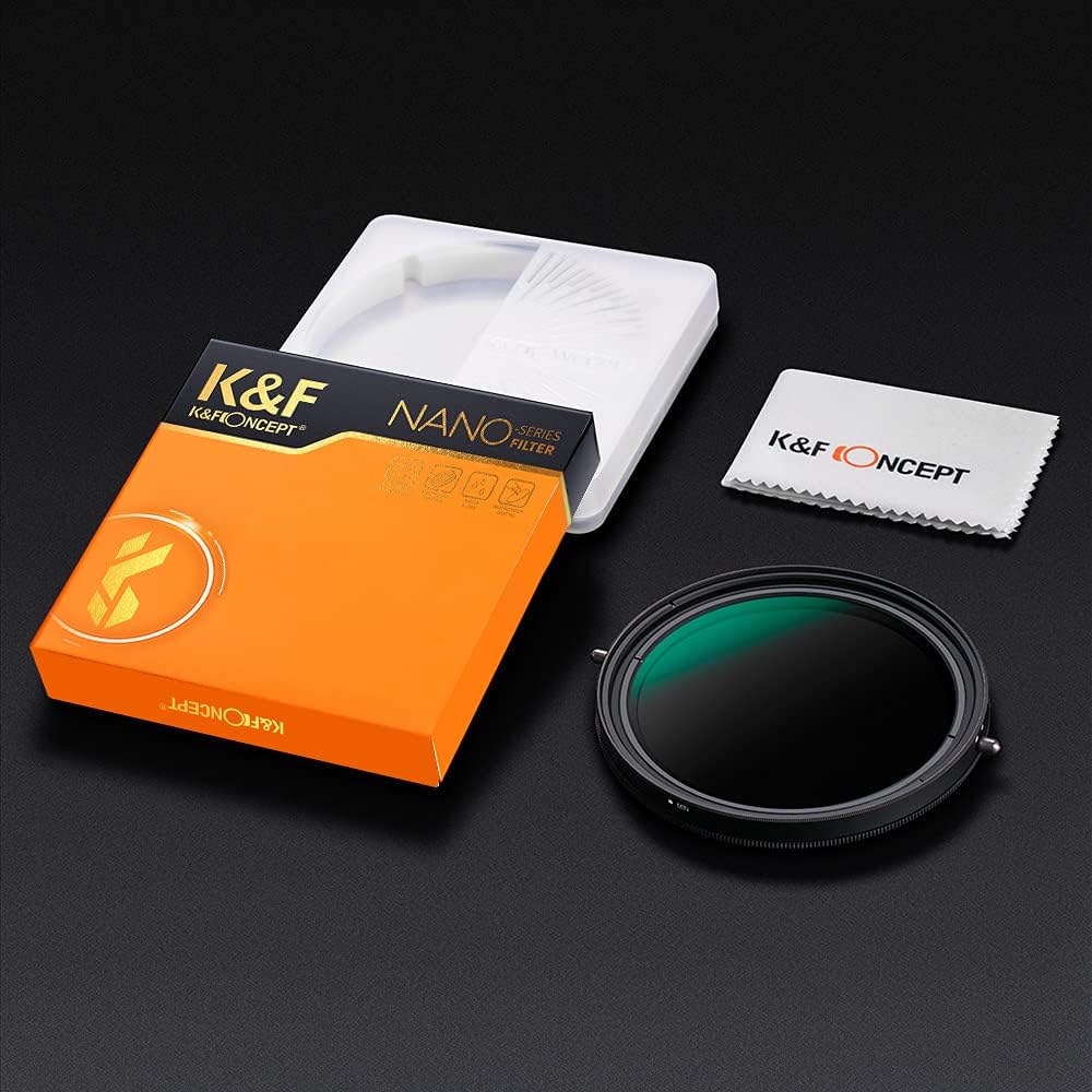 58mm Variable Fader ND2-ND32 ND Filter and CPL Circular Polarizing Filter 2 in 1, Pack of 2 K4607