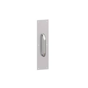 Satin Brass Pulls and Push Plates M54493