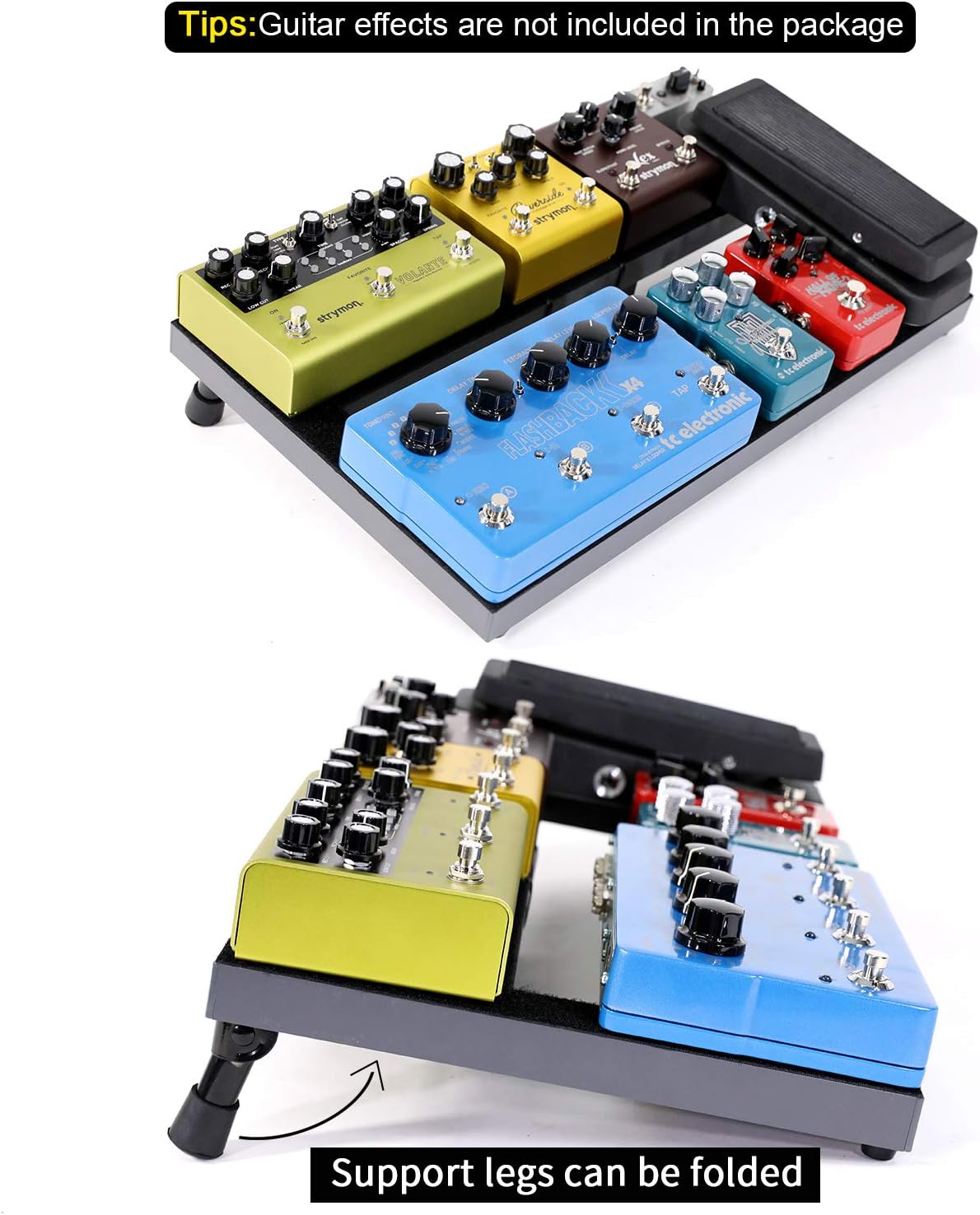 Aluminum Alloy Guitar Pedal Board with Carry Case O201
