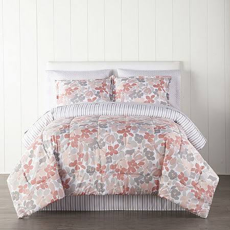Orange Reversible Complete Bedding Set with Sheets K737870