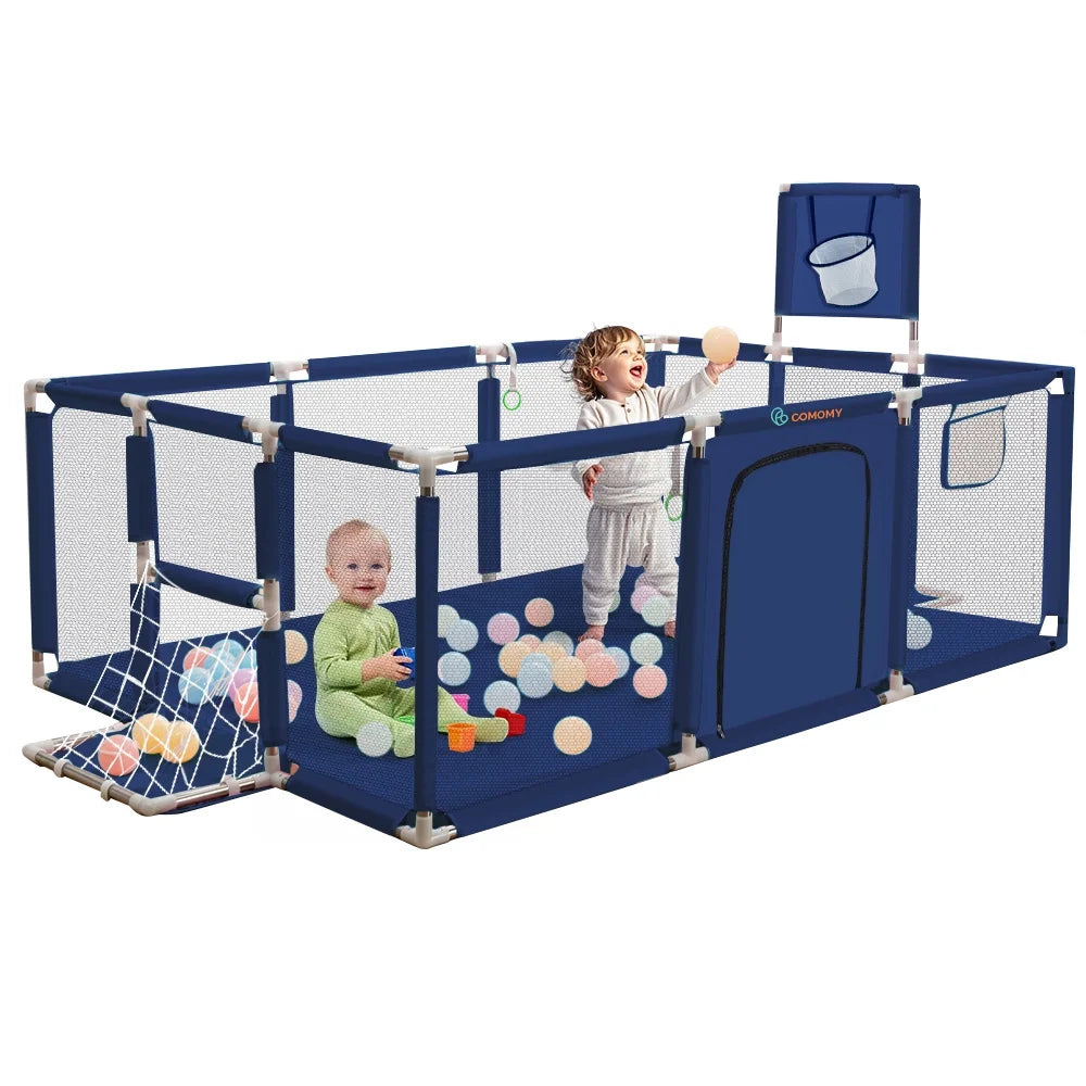 71x48inch Large Gray Baby Playpen J515708