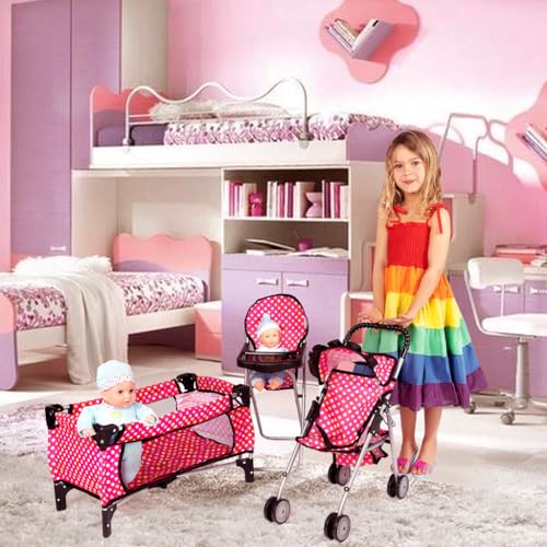 Doll 3 Piece Play Set Baby Doll Accessories I816