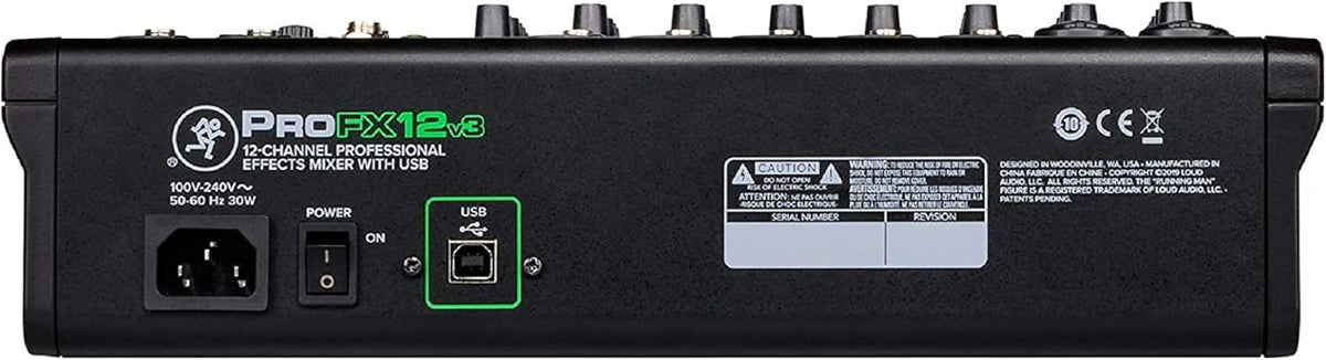 12-Channel Mixer with Headphone Amp, 4 XLR Cables, and 2 Breakout Cables Bundle N133638