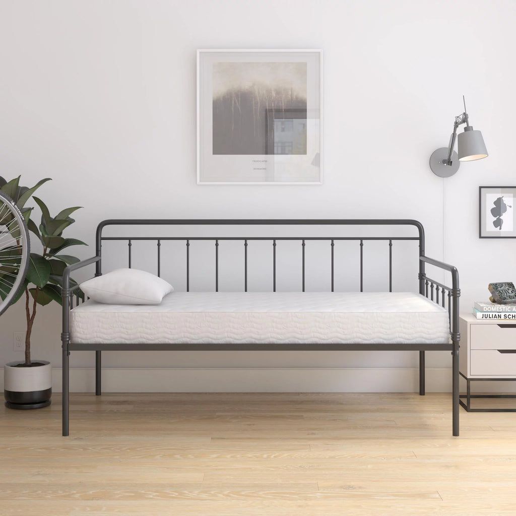 6 Inch Polyester Fill Mattress, Twin Size Y90881