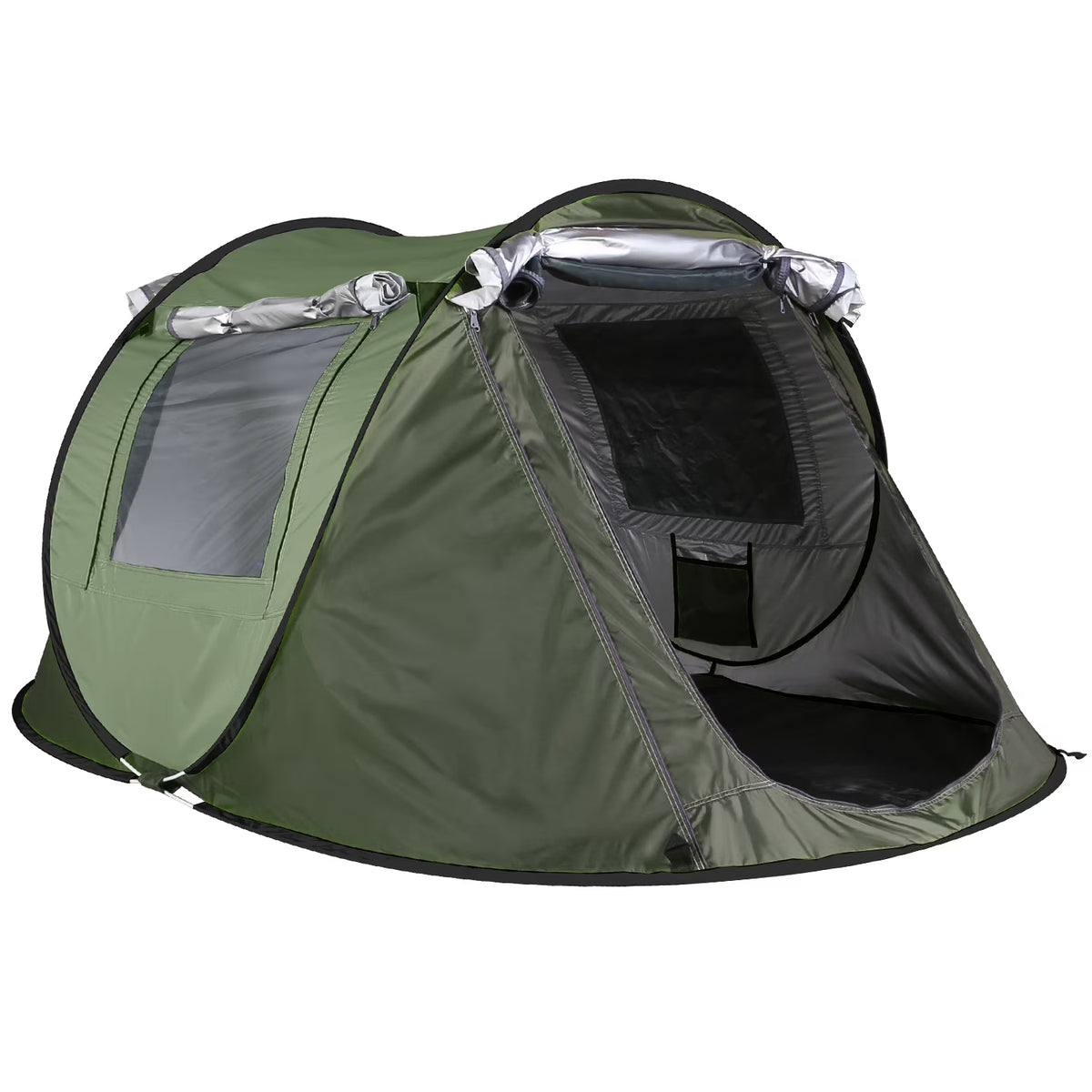 Green Pop Up Dome Tent with Carry Bag Q957832