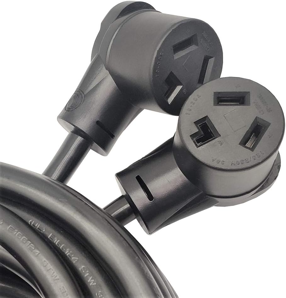 NEMA 10-30P Male Plug to (2) 10-30R Female Receptacle Dryer Y Adapter Cord (35 feet) D397