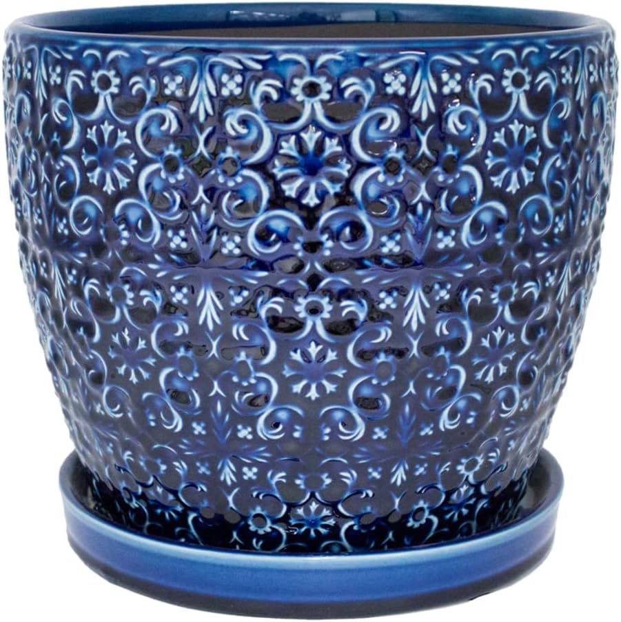 Blue 10" Planter M14615