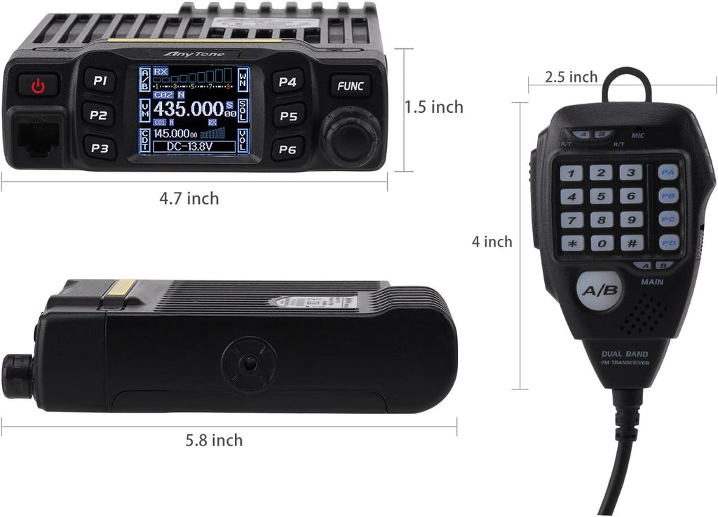 Dual Band Transceiver Mobile Radio VHF/UHF Two Way Radio H300