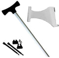 White Left/Port Side Motor Mount System with 7' White Pin C842