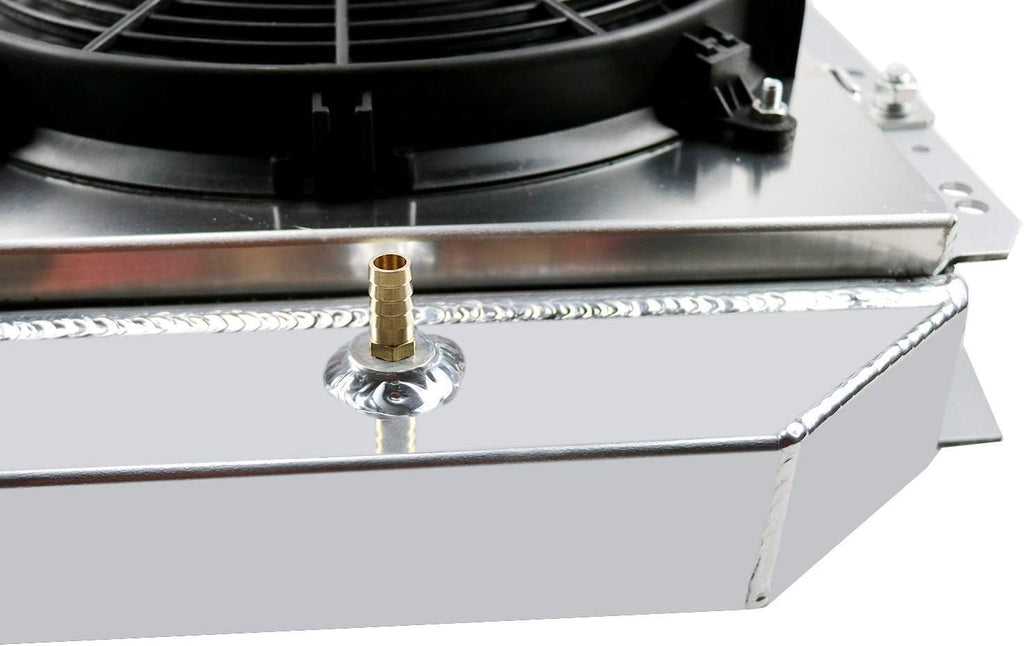 3 Row Core Aluminum Radiator with Shroud and 2X12'' Fan F338835